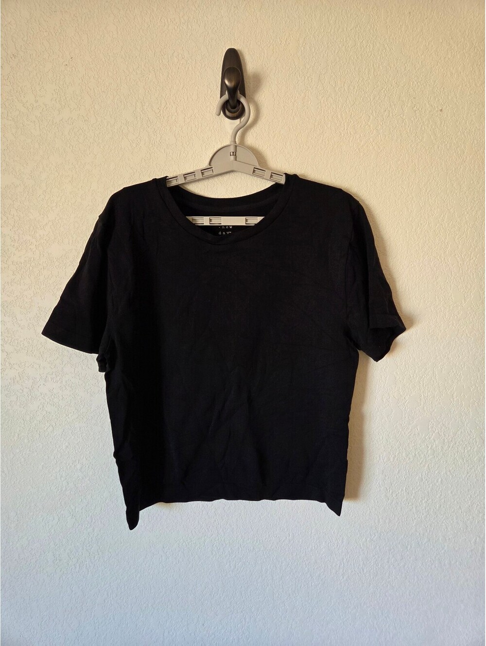 New Day Women's Black Short Sleeve Top Size 2X